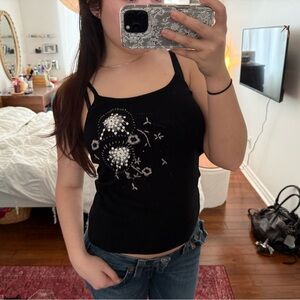 New Look Black Embellished Sequin Camisole